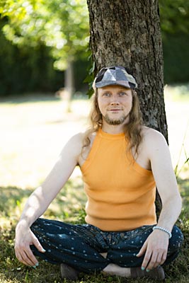 Chrys Schloyer bei einer Lesung